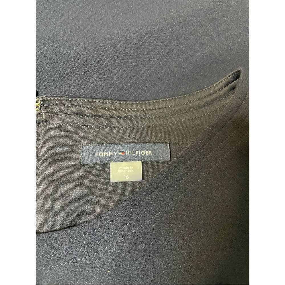 Tommy Hilfiger Scuba Crepe Pocket Shift Dress in Navy Size 16 - Picture 5 of 5